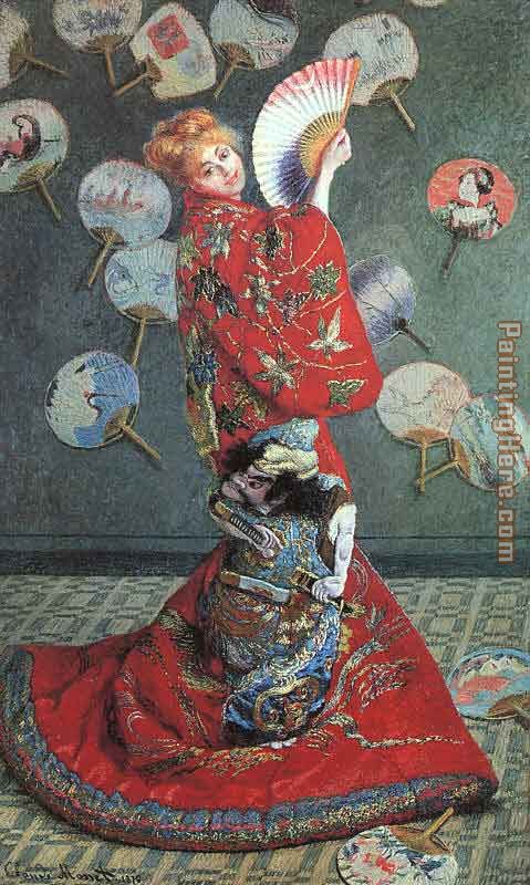 Camille Monet in Japanese Costume painting - Claude Monet Camille Monet in Japanese Costume art painting
